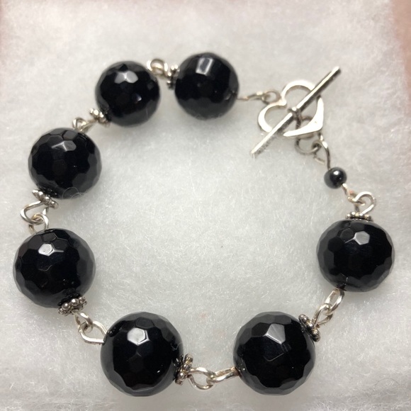 Natural Gemstone Toggle Bracelet - Picture 1 of 6